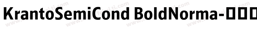 KrantoSemiCond BoldNorma字体转换